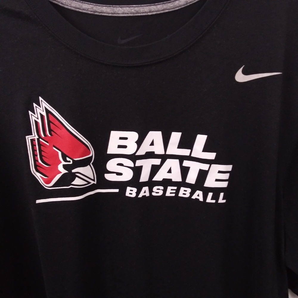 Nike Ball State University Black Baseball t-shirt